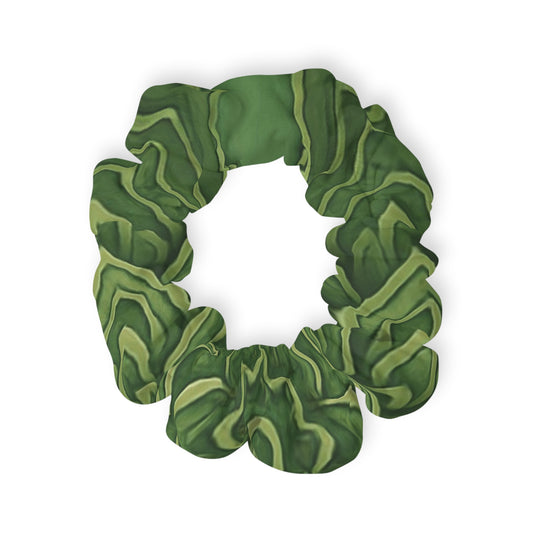 Sage Strength Mandala Satin Scrunchie