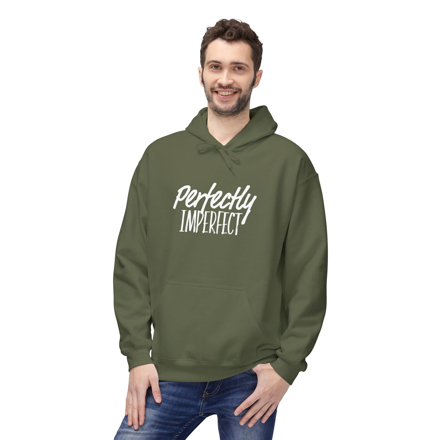 "Perfectly Imperfect" Unisex Fleece Hoodie
