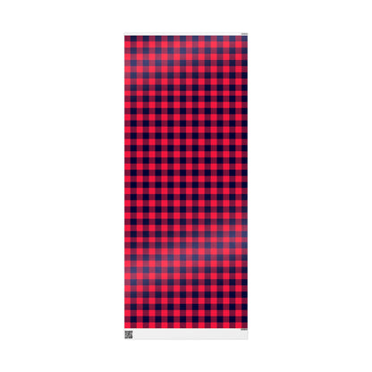 Red Plaid Gift Wrapping Paper