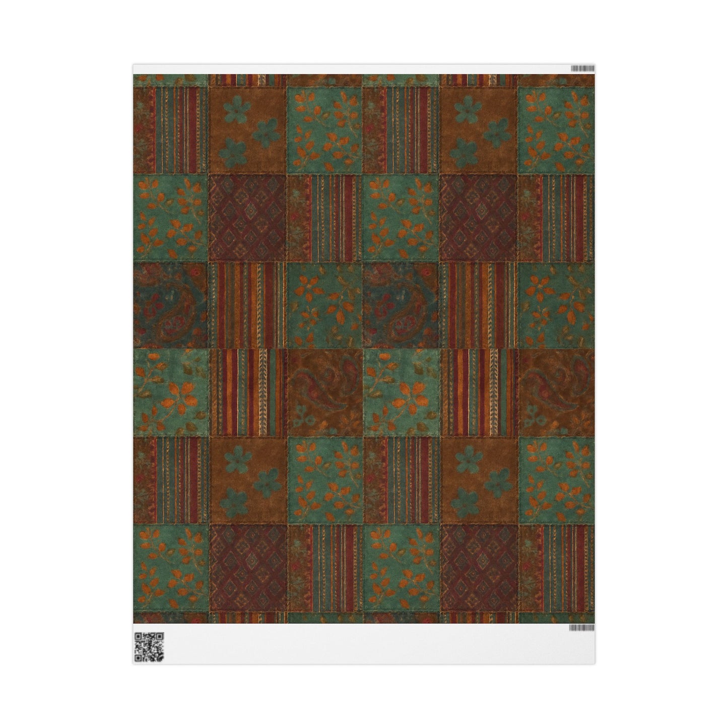 Boho Patchwork Gift Wrapping Paper
