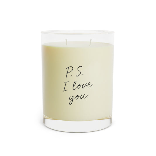 "P.S. I Love You" 11 oz Glass Soy Scented Candle