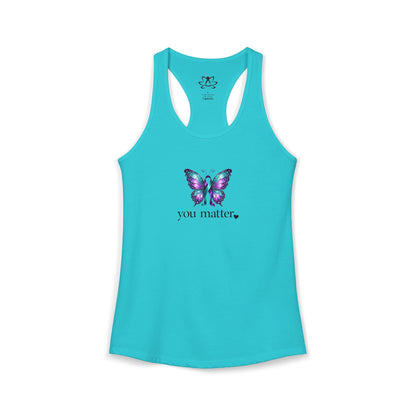 "You Matter" Butterfly Racerback Tank