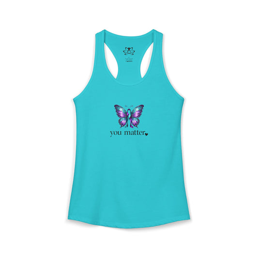 "You Matter" Butterfly Racerback Tank