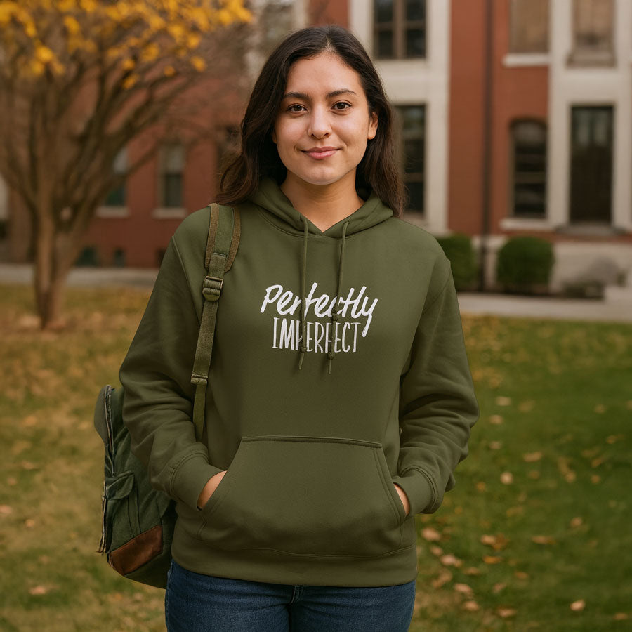 "Perfectly Imperfect" Unisex Fleece Hoodie