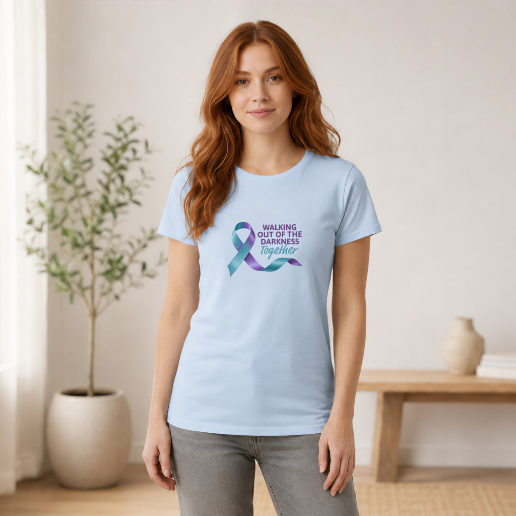 "Walking Out of the Darkness Together" Soft Style Tee