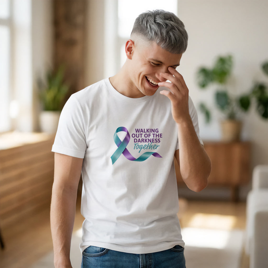 "Walking Out of the Darkness Together" Soft Style Tee