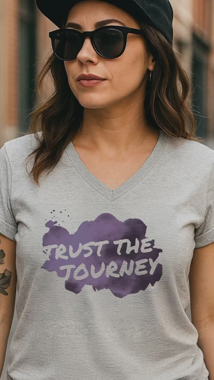 "Trust the Journey" V-Neck Tee